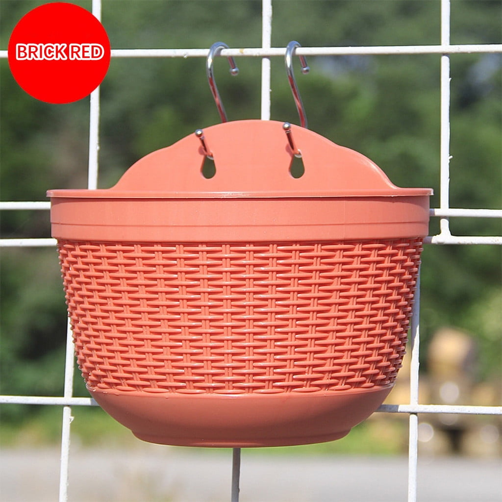 Wall Hanging Planters,Hanging Flower Pots for Railing Fence,Indoor