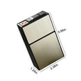 thumbnail image 3 of Usloyux Under $5 Cigarette Case Lighter, Windproof USB Rechargeable Igniter, Metal Construction Flameless Design, Portable Smoking Accessory, Pocket Carry, 3 of 6