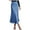 Blue, variant on Angala Womens Elegant High Waist Skirt Solid Satin Dress Elegant Elastic Waist Skirt Beautiful Stylish Women's Skirt