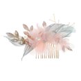 thumbnail image 1 of EeaseCA 1 Pc Hanfu Hair Decor Handmade Cloth Flower Hair Comb Hair Accessory (Golden), 1 of 7
