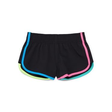 Wonder Nation Girls Swim Shorts, Sizes 4-18 & Plus