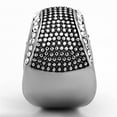 thumbnail image 4 of High polished (no plating) Stainless Steel Ring with Top Grade Crystal in Clear for Men Clear Stone Color Style TK1198 Size 8, 4 of 4