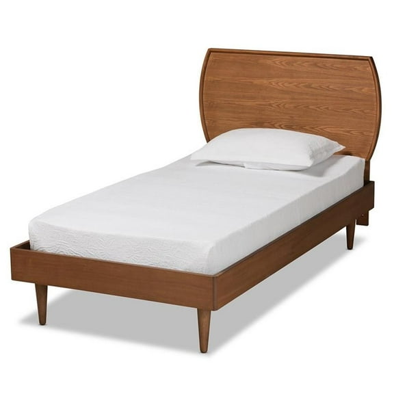Bowery Hill Brown Finished Wood Twin Size Platform Bed