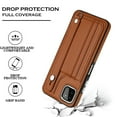 thumbnail image 6 of Nalacover Wallet Case for Samsung Galaxy A22 5G, Business PU Leather Unique Design Wristband Kickstand Credit Card Holder Slots Shockproof Scratch Resistant Phone Case for Samsung Galaxy A22 5G,Brown, 6 of 6