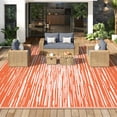 thumbnail image 4 of Ileading 9'x 12' Outdoor Rug for Patio Clearance, Reversible Outdoor Plastic Straw Camping Rug, Portable Washable Reversible Mats for Camping, RV, Picnic, Beach, Backyard, Pool Deck, 4 of 10