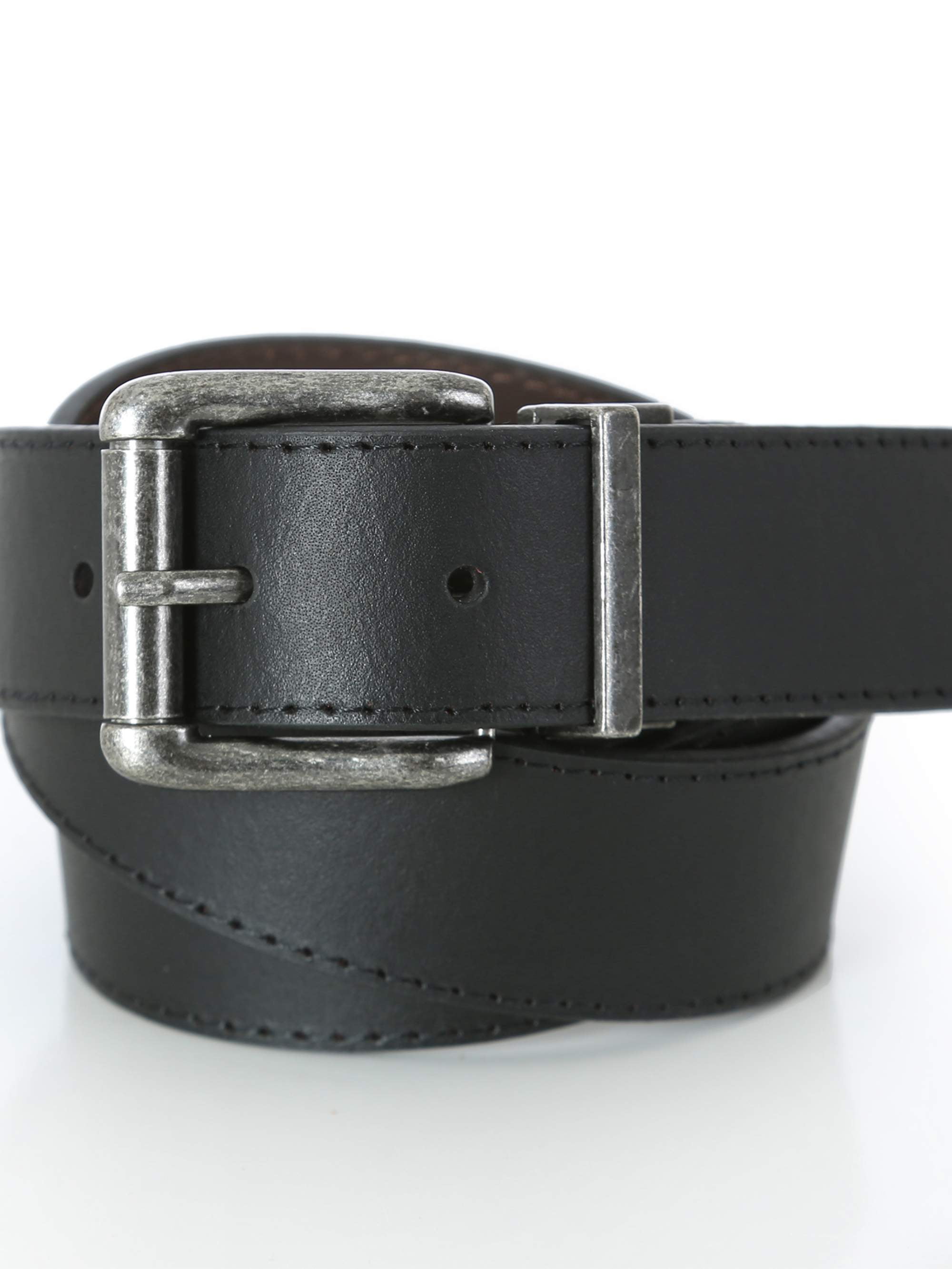 Wrangler - Men's Genuine Leather Reversible Belt - Walmart.com ...