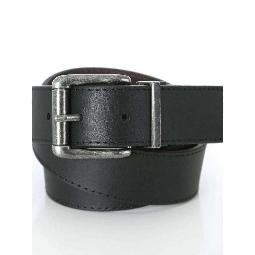 Wrangler - Men's Genuine Leather Reversible Belt - Walmart.com ...