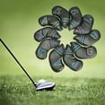 thumbnail image 2 of 10 palos Golf Iron Headcover Zulema para Golf Club Head Protection 4-9 A P Negro Cubierta de cabeza de hierro de golf, 2 of 8