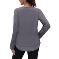 thumbnail image 5 of Camisa XIEERDUO de manga larga con protección contra salpicaduras, ligera, gris, talla M, 5 of 5