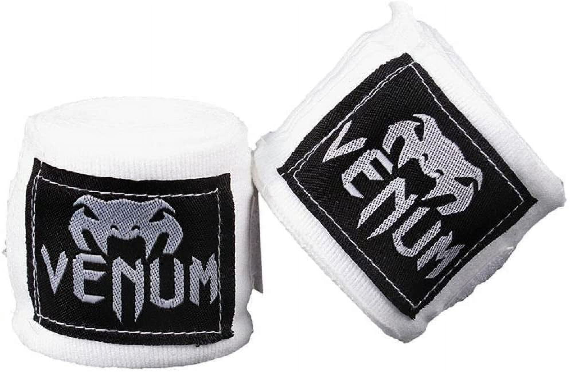 Venum Kontact 180" Elastic Cotton Boxing Handwraps - White