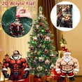 thumbnail image 5 of Loyerfyivos Lovable Pendant 24 Days 2D Acrylic Bodybuilder Santa Ornament Countdown Calendar For Kid - 2025 Christmas Countdown Calendar | Christmas Ornament For Family Youth Son Women Friends Boys, 5 of 6