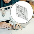 thumbnail image 6 of 60 Degree Diamond Quilting Template Free Quilting Templates Sewing Ruler Durable Craft Clear Portable for Sewing Supplies Tailors DIY Tools Small, 6 of 9