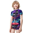 thumbnail image 4 of Rick And Morty Boys 2-Piece Swimsuit Set, Short Sleeve Rash Guard & Swim Trunks, 4 of 7