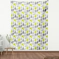 thumbnail image 3 of Ambesonne Geometric Fabric by the Yard Upholstery, Abstract Paisley, 10 Yards, Yellow Green Grey White, 3 of 4