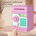 thumbnail image 4 of Money Box Gift,Money Saver,Electronic Piggy Bank with Password Large Capacity ATM Piggy Bank Automatic Paper Money Scroll Saving Box,Fingerprint Password Box Bank ATM Deposit(Blue), 4 of 9