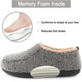 thumbnail image 4 of Ravelier Men's Rover Sherpa fleeced Slipper with Memory Foam, 4 of 6
