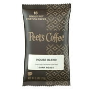 Peet's Coffee & Tea 504915 House Blend 2.5 oz. Frack Pack Coffee Portion Packs (18/Box)