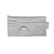 thumbnail image 2 of Organizador de visera de coche, bolsa de almacenamiento de cuero sintético, clip para visera, soporte para gafas de sol, tarjetero, portabolígrafos, 9 bolsillos, bolsillo de malla con cremall, 2 of 2