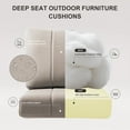 thumbnail image 6 of Bellefurn Outdoor Seat Cushions 24 X 24 X 6 inch for Patio Furniture,Outdoor Chair Cushions Outdoor Deep Seat Cushion with Water Resistant & Removable Cover Patio Cushions for Wicker Chair,Sofa,Couch, 6 of 9
