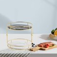 thumbnail image 4 of Bandeja de almacenamiento de cerámica, soporte de exhibición, cosméticos dobles, barra de labios, placa de almacenamiento de joyas, de mármol, En blanco y negro Macarena bandeja de almacenamiento, 4 of 8