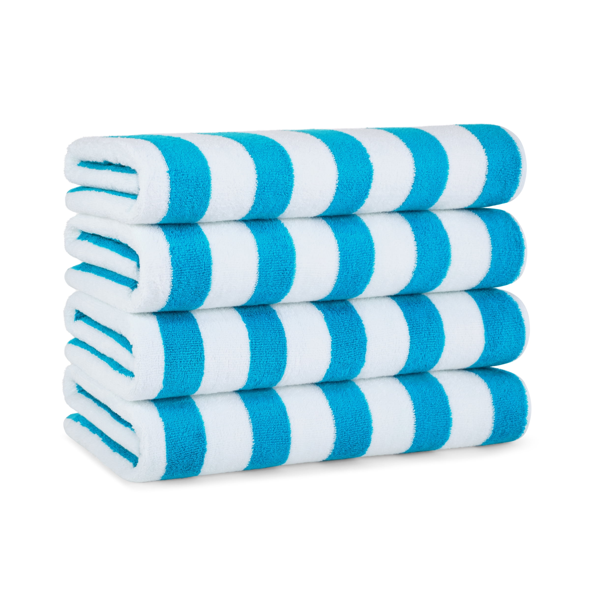 Arkwright Cali Cabana Beach Towels - 100% Ring Spun Cotton Pool Towel - 30 x 60 in. - (Bulk Case of 32) Blue
