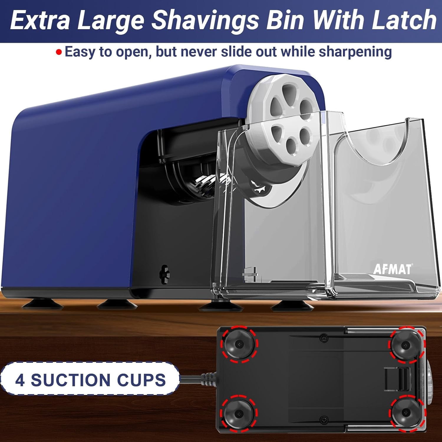 Electric Pencil Sharpener Heavy Duty, 6 Holes, Auto Stop Pencil Sharpener for Artists, Classroom Electric Sharpener for 6-11mm Colored Pencils, 7000 Sharpenings, Fast Sharpen, Save Pencils PSX1
