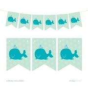 Pennant Party Banner Whale