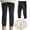Black, variant on Girls Winter Fleece Lined Leggings Cotton Pants Toddler Kids Thick Warm Pants Girls High Waist Leggings Beige 3-4 Years