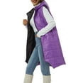 thumbnail image 5 of Yuemengxuan Women Autumn Casual Outwear, Solid Slim Fit Zipper Up Sleeveless Long Vest, 5 of 9