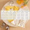 thumbnail image 3 of CAUYDY Infant Girls Going Home Outfit Toddler Girl Long Sleeve Bodysuit Set Baby Fall Winter Clothes Newborn Romper 3 6 9 12 18 24 Months Sizes 0-3 Months,Yellow, 3 of 8