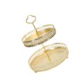 thumbnail image 1 of Transemion Stylish Nordic Texture Storage Tray for Double Fruit Snacks Stripe Height 25cm 1Set, 1 of 6