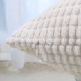 thumbnail image 5 of Soft Corduroy Corn Kernel Pillowcase 20*20 Inches Cream White, 5 of 5