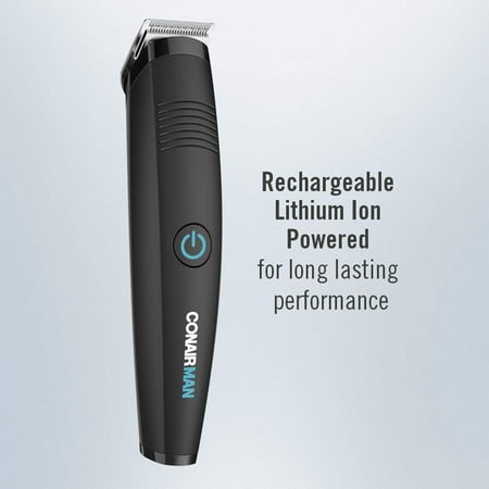 Conair - ConairMan Lithium No Slip All-In-One Bd/Must Trim - Black