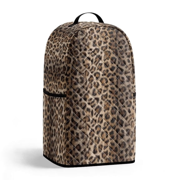 SEANATIVE Small Kitchen Appliance Dust Cover for Blender Leopard Print