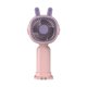 thumbnail image 3 of Mini ventilador portátil, mini ventilador de mano, con base de soporte para teléfono, lindo ventilador personal recargable USB, para oficina, cocina, rosa BLESIY Pequeño ventilador de mano, 3 of 8