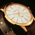 thumbnail image 5 of Mirar Moda de negocios Relojes para hombres Reloj de cuarzo Reloj de pulsera con banda de cuero Relojes de vestir 1 1, 5 of 5