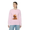 thumbnail image 6 of Pumpkin Skull Dot Day Unisex Heavy Blend™ Crewneck Sweatshirt, 6 of 7