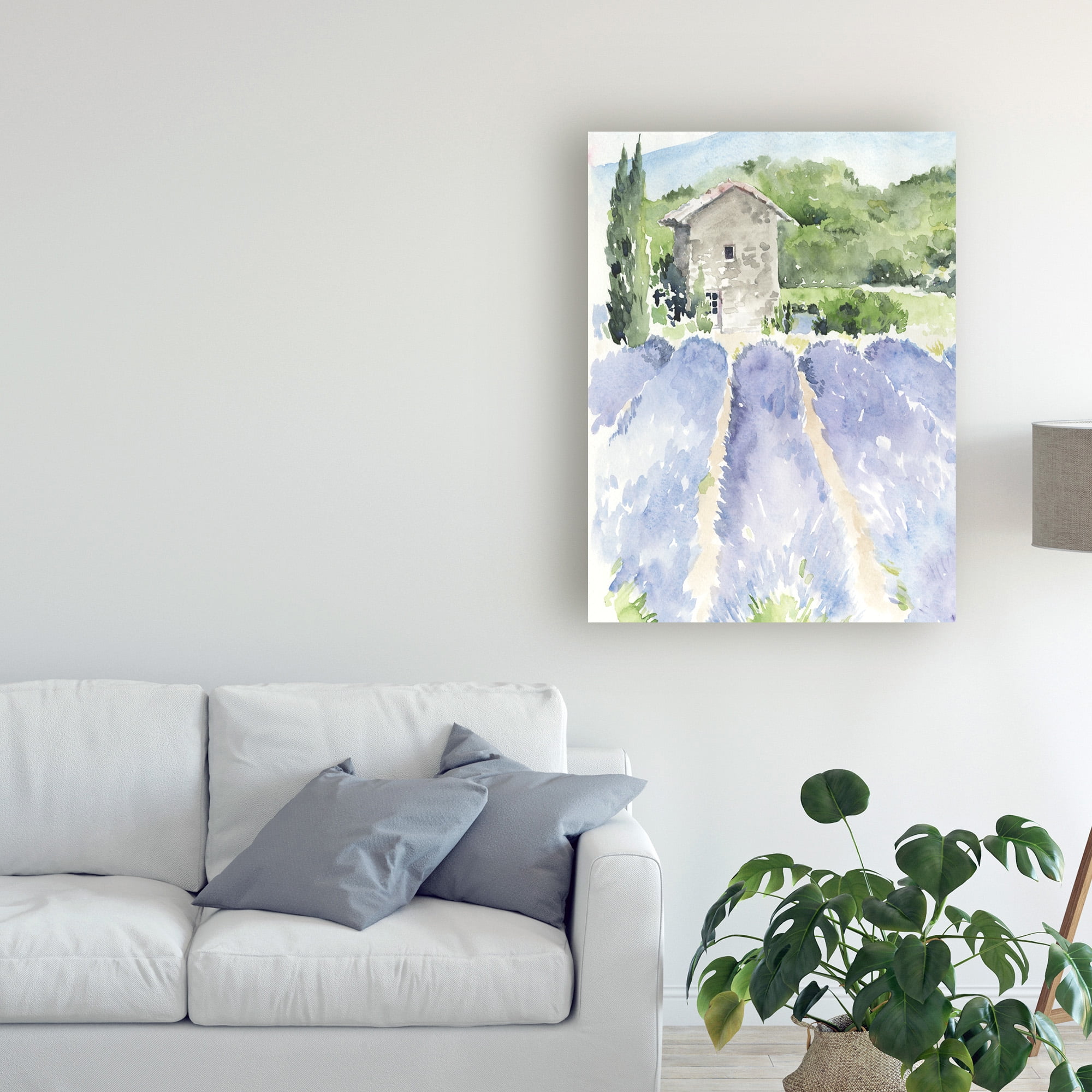 Trademark Fine Art 'Lavender Fields I' Canvas Art by Jennifer Paxton Parker