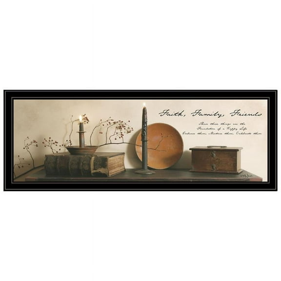 Faith Family Friends By Billy Jacobs Printed Wall Art Wood Multi-Color