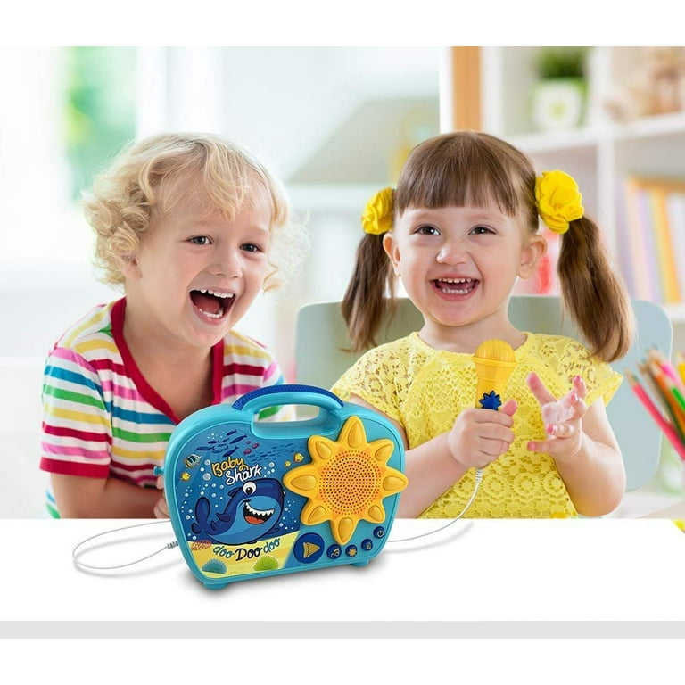 Baby Shark Sing Along Boombox with Microphone Built in Music