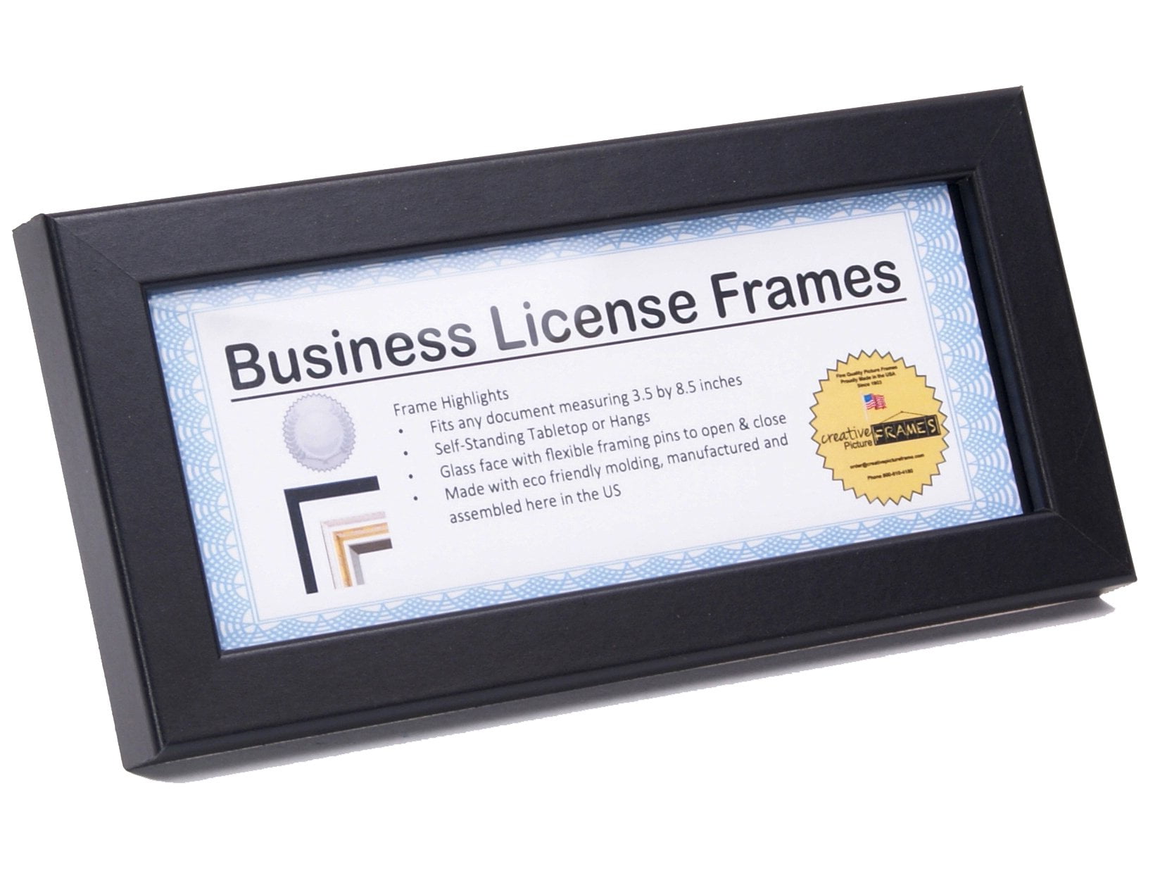 License Frames for Cosmetology Professionals 3.5 by 8.5 inch State