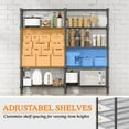 thumbnail image 5 of Homdox 5 Tier Storage Shelves Wire Shelving Unit Metal Shelves for Storage Heavy Duty Garage Shelf Pantry Shelves Kitchen Shelving, 14"x60"x72", Black, 5 of 9
