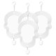 thumbnail image 1 of 4 piezas en blanco de molinillo de viento de sublimación, escultura cinética de aluminio 3D con forma de calavera impulsada por el viento para patios y jardines, 1 of 5