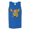 thumbnail image 3 of Dean Russo The Pig Animal Lover Mens Graphic Tank Top, Royal, XX-Large, 3 of 6
