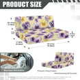 thumbnail image 7 of XYZCANDO Pansy RV Dinette Cushions Universal RV Decor Stretchable Sofa Covers Furniture Protector Comfortable Slip Covers for Loveseat Purple, 7 of 7