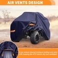 thumbnail image 4 of Cubierta para ATV para Can-Am Outlander 400 Impermeable Cubierta para Cuatrimoto al Aire Libre Protección contra Sol y Lluvia Almacenamiento 210D-PU Azul Marino 86.22x46.06x44.09in, 4 of 6