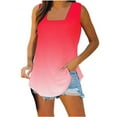 thumbnail image 2 of QUINDOS Womens Tank Tops Plus Size Ribbed Summer Red Fashion Printed Vest Loose Sleeveless T-shirt Pullover Tops Womens Camisoles 2025, 2 of 5