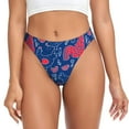 thumbnail image 1 of Fotbe Chicken and Rooster Tanga Sin Costuras para Mujer con Estampado – Panties Invisibles, Transpirables y Cómodos para Uso Diario-4X-Large, 1 of 6