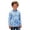 Glisme Light Blue490, variant on Glisme Boys Striped Long Sleeve Crewneck T Shirt Casual Kids Top Soft Tee Comfortable For Childrens Purple Tee Size 5-6 Years