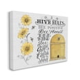 thumbnail image 3 of Stupell Industries Hive Rules Motivational Phrases Bee Puns Vintage Beehive, 20 x 16,Design by Deb Strain, 3 of 5